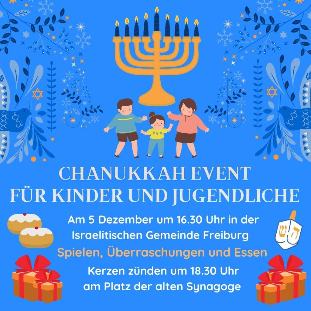 Chanukkahevent für Kinder und Jugendliche am 5.12.2021