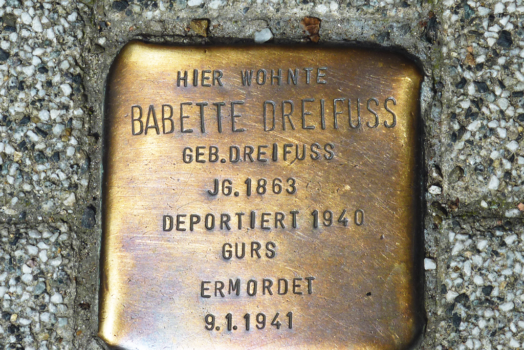 Bild eines Stolpersteins