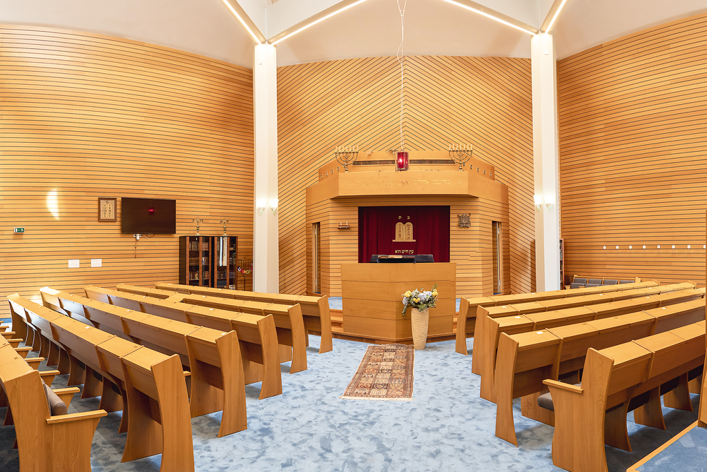 Synagoge Innenraum Panoramabild