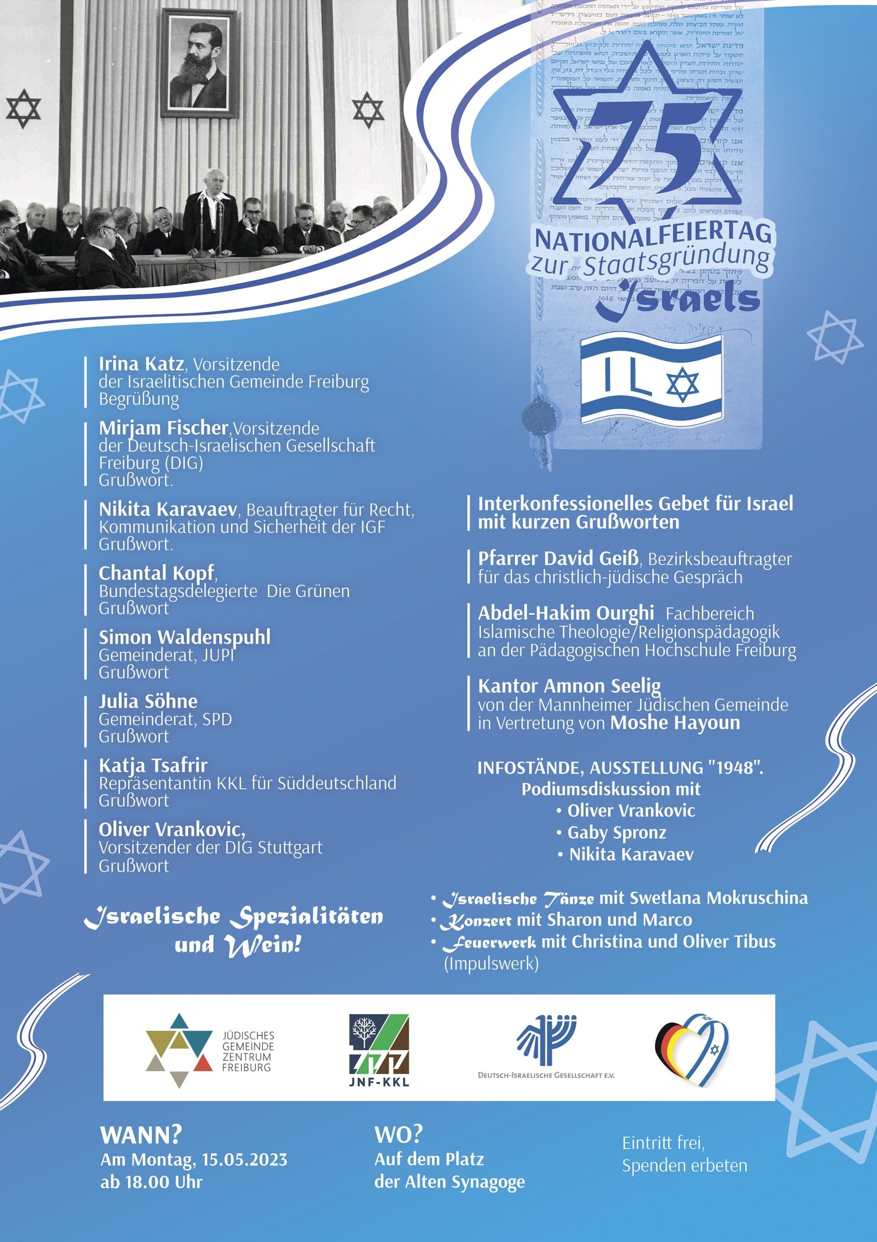 Plakat Israeltag 2023