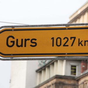 Strassenschild-Gurs